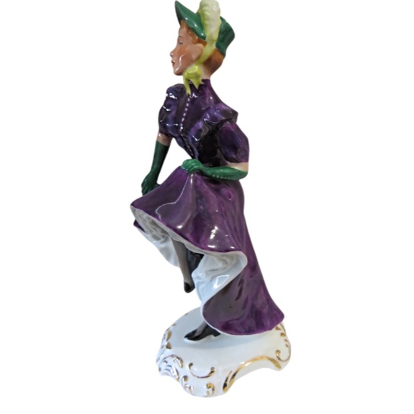 Adderley The Can Can Violette Bone China Figurine Ornament - Picture 7 of 9